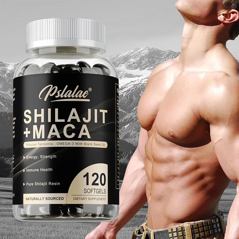 Herbal Queen - Shilajit + Maca Capsules - ประกอบด้วยน้ํามันเมล็ดดําเพื่อรองรับสุขภาพภูมิคุ้มกันและไต