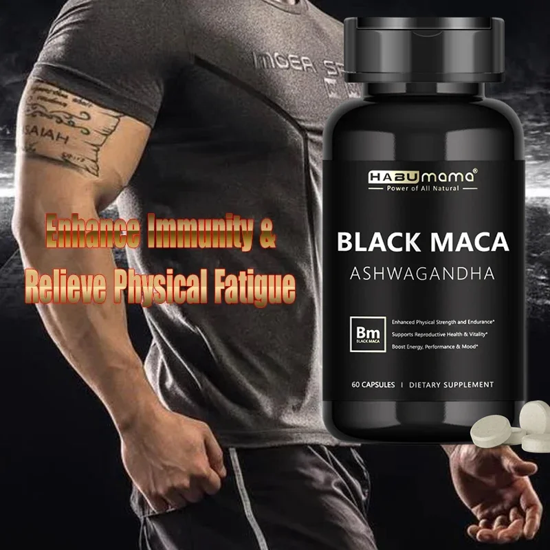 Herbal Queen - อาหารเสริมเพิ่มประสิทธิภาพชายด้วย Black Maca- Piles Muscle Builder