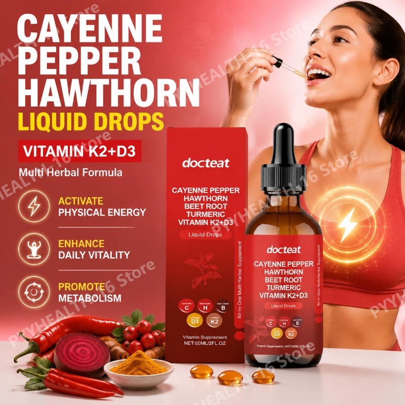 Herbal Wellness Formula - ด็อกทีท วิตามิน K2+D3 ชนิดน้ำ ผสมพริกคาเยนน์ ขมิ้น