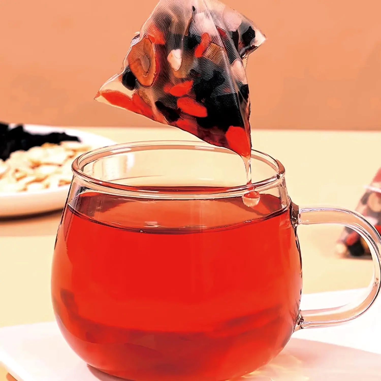 ชาสมุนไพรโสมห้าสมบัติ ผสมโกจิเ - Herbal Wellness Tea บทวิจารณ์และราคา
